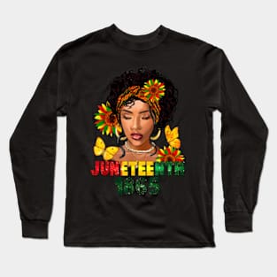 Juneteenth Women Celebrating Black Freedom Day 1865 Long Sleeve T-Shirt